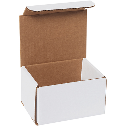 5 x 4 x 3" White Corrugated Mailers