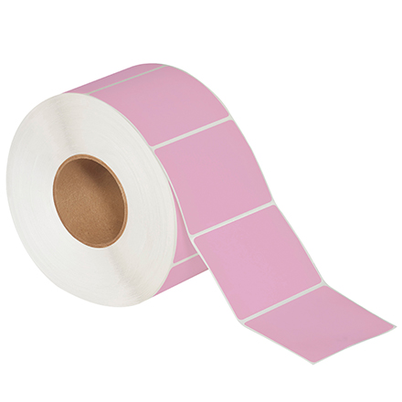 4 x 3" Pink Thermal Transfer Labels